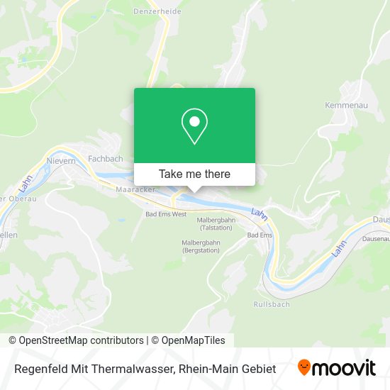 Карта Regenfeld Mit Thermalwasser