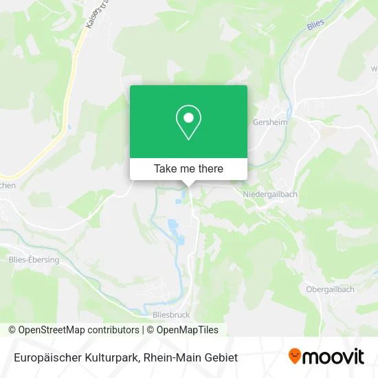 Карта Europäischer Kulturpark