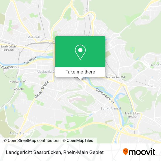 Карта Landgericht Saarbrücken