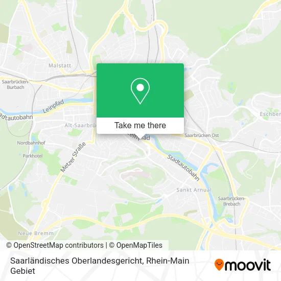 Карта Saarländisches Oberlandesgericht