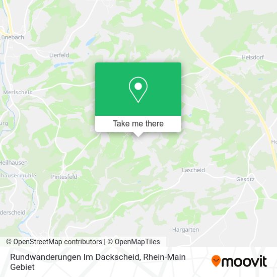 Карта Rundwanderungen Im Dackscheid
