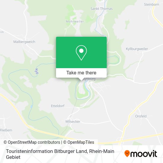 Карта Touristeninformation Bitburger Land