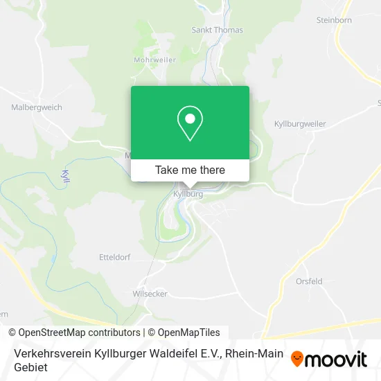 Карта Verkehrsverein Kyllburger Waldeifel E.V.