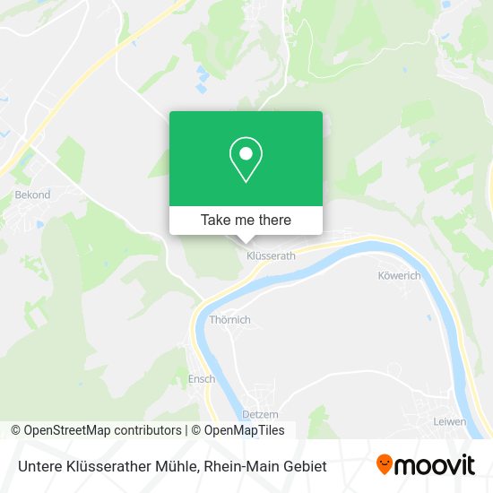 Карта Untere Klüsserather Mühle
