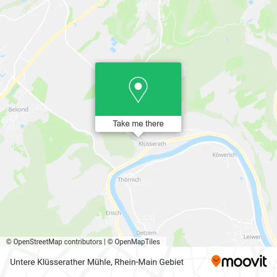 Карта Untere Klüsserather Mühle