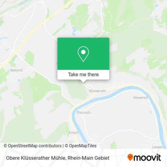 Карта Obere Klüsserather Mühle