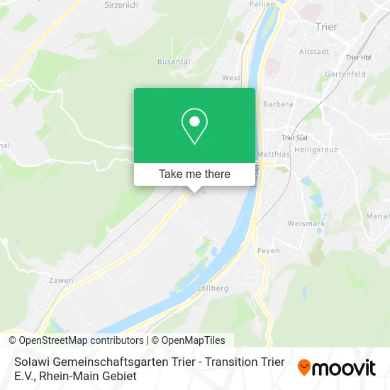Карта Solawi Gemeinschaftsgarten Trier - Transition Trier E.V.