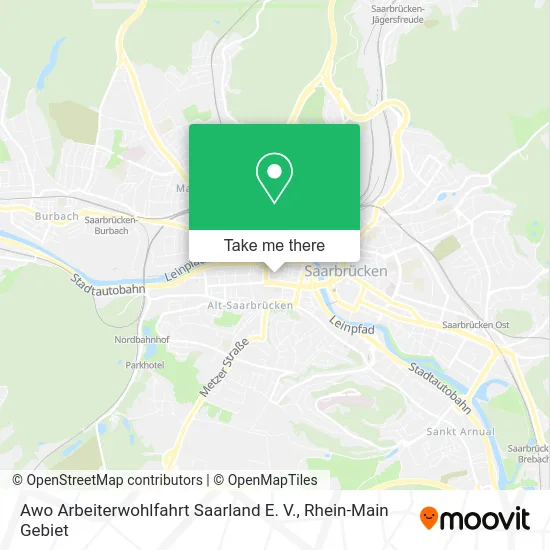 Карта Awo Arbeiterwohlfahrt Saarland E. V.