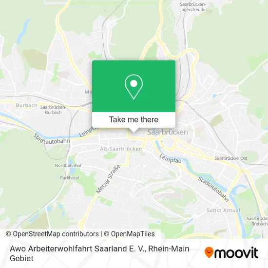 Карта Awo Arbeiterwohlfahrt Saarland E. V.