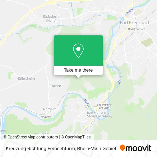 Карта Kreuzung Richtung Fernsehturm