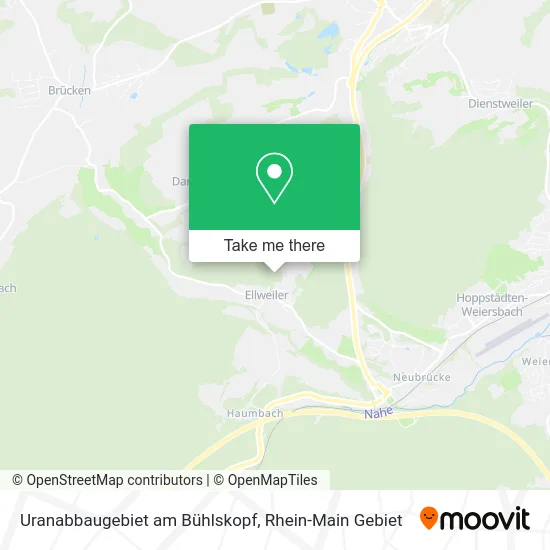 Карта Uranabbaugebiet am Bühlskopf