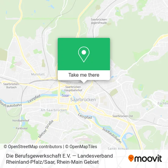 Карта Die Berufsgewerkschaft E.V. — Landesverband Rheinland-Pfalz / Saar