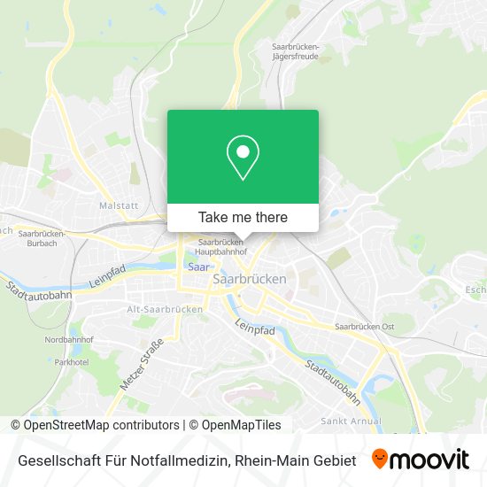 Карта Gesellschaft Für Notfallmedizin
