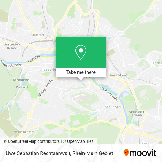 Карта Uwe Sebastian Rechtsanwalt