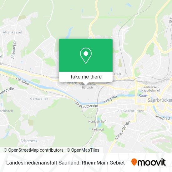 Карта Landesmedienanstalt Saarland