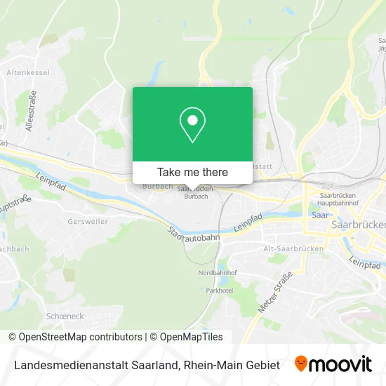 Карта Landesmedienanstalt Saarland