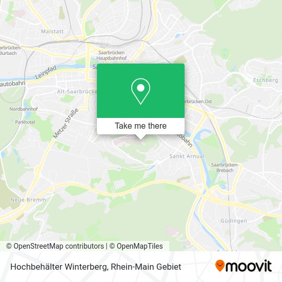 Карта Hochbehälter Winterberg