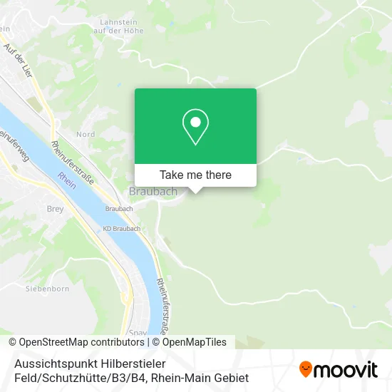 Карта Aussichtspunkt Hilberstieler Feld / Schutzhütte / B3 / B4