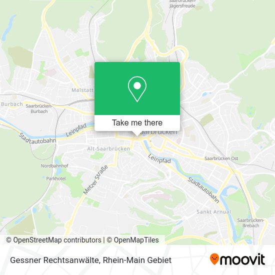 Карта Gessner Rechtsanwälte