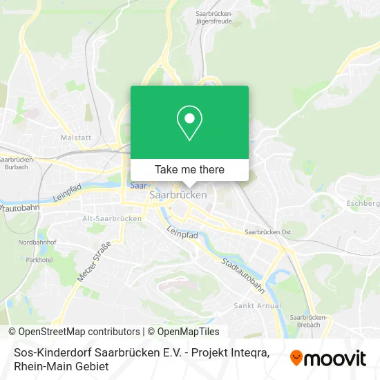 Карта Sos-Kinderdorf Saarbrücken E.V.  - Projekt Inteqra