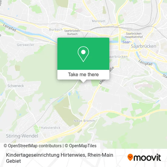 Карта Kindertageseinrichtung Hirtenwies