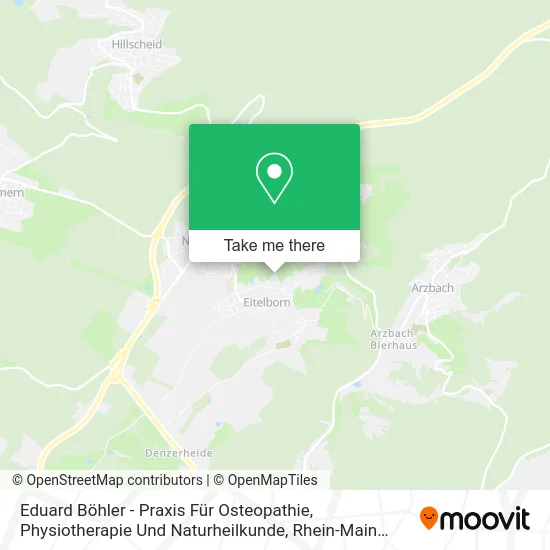 Карта Eduard Böhler - Praxis Für Osteopathie, Physiotherapie Und Naturheilkunde