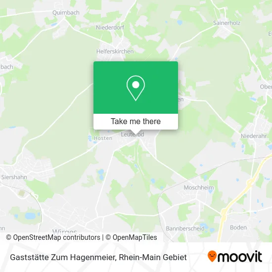 Карта Gaststätte Zum Hagenmeier