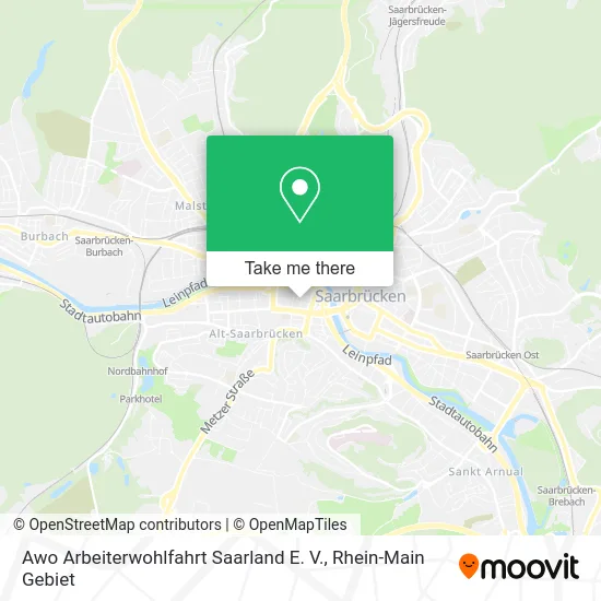 Карта Awo Arbeiterwohlfahrt Saarland E. V.
