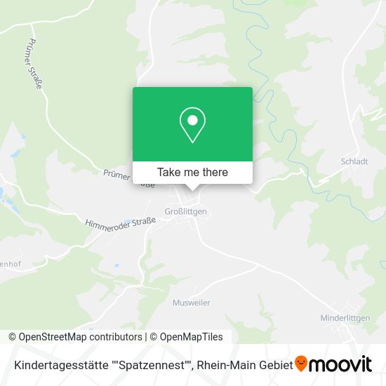 Карта Kindertagesstätte ""Spatzennest""