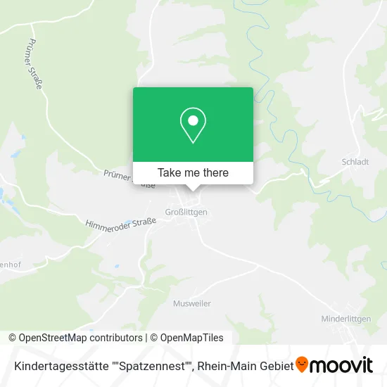 Карта Kindertagesstätte ""Spatzennest""