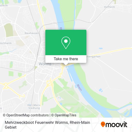 Карта Mehrzweckboot Feuerwehr Worms