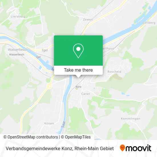 Карта Verbandsgemeindewerke Konz