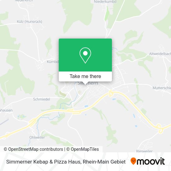 Карта Simmerner Kebap & Pizza Haus
