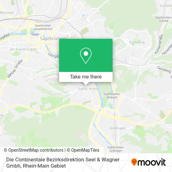 Карта Die Continentale Bezirksdirektion Seel & Wagner Gmbh