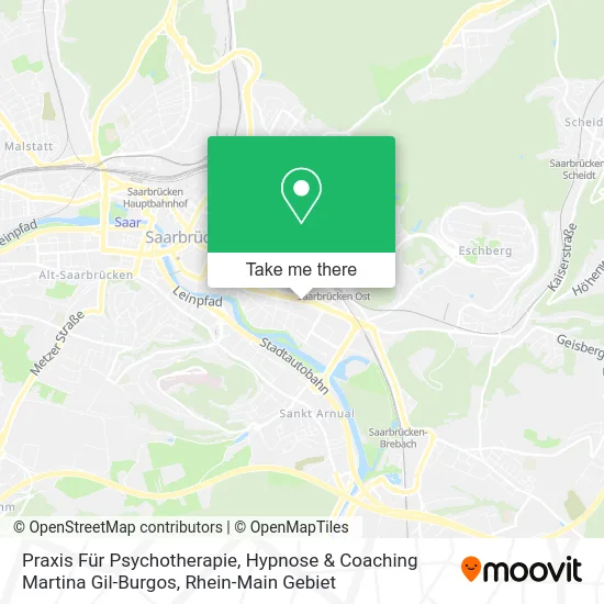 Карта Praxis Für Psychotherapie, Hypnose & Coaching Martina Gil-Burgos