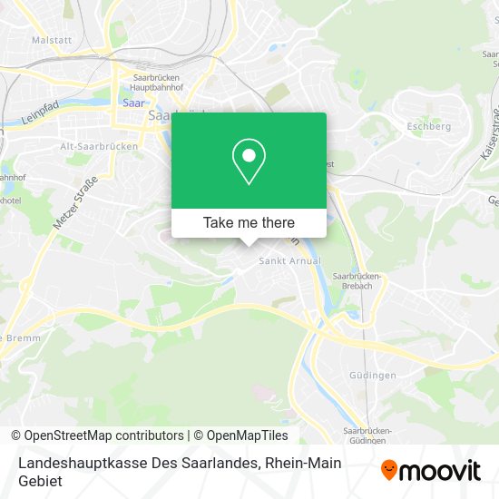 Карта Landeshauptkasse Des Saarlandes