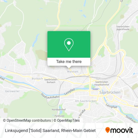 Карта Linksjugend [’Solid] Saarland