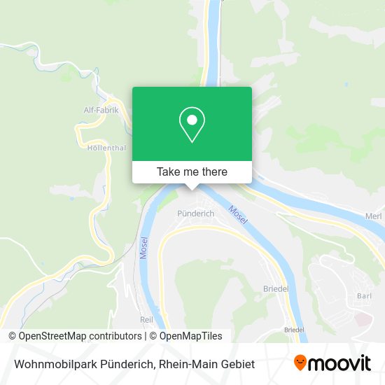Карта Wohnmobilpark Pünderich