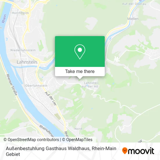 Карта Außenbestuhlung Gasthaus Waldhaus