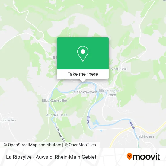 Карта La Ripsylve - Auwald