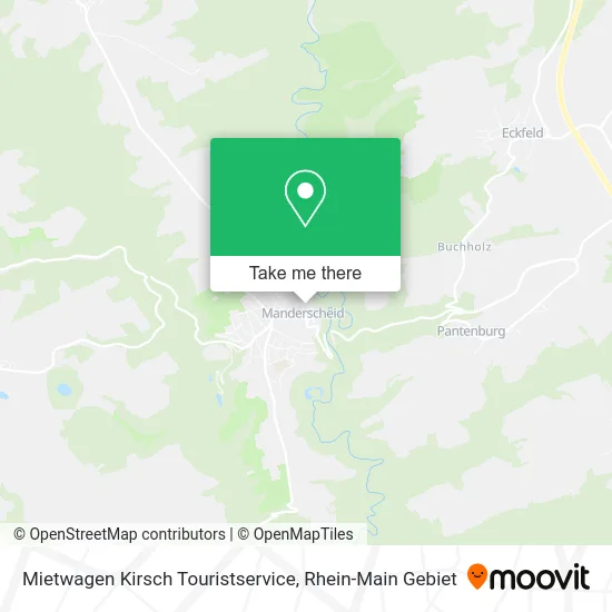 Карта Mietwagen Kirsch Touristservice