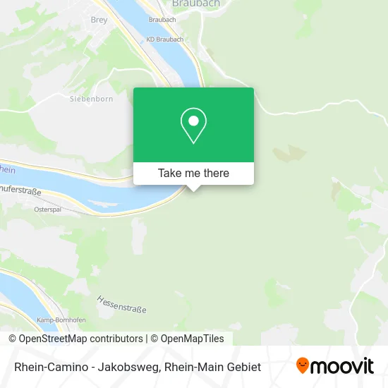 Карта Rhein-Camino - Jakobsweg