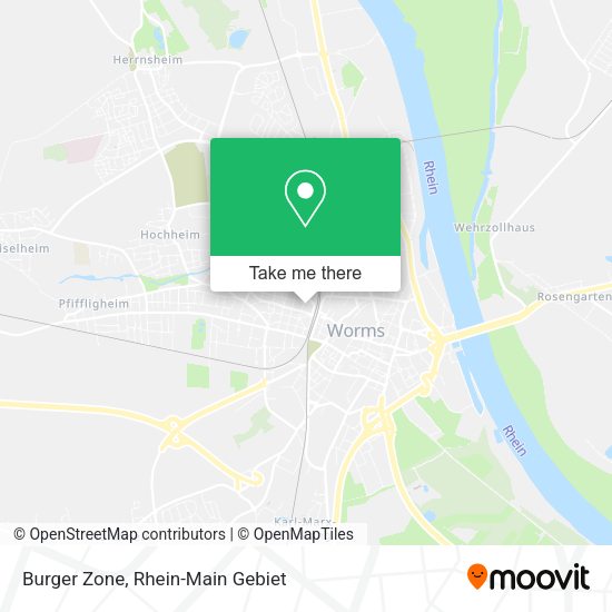 Карта Burger Zone