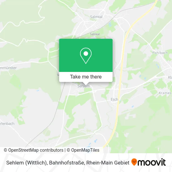 Карта Sehlem (Wittlich), Bahnhofstraße