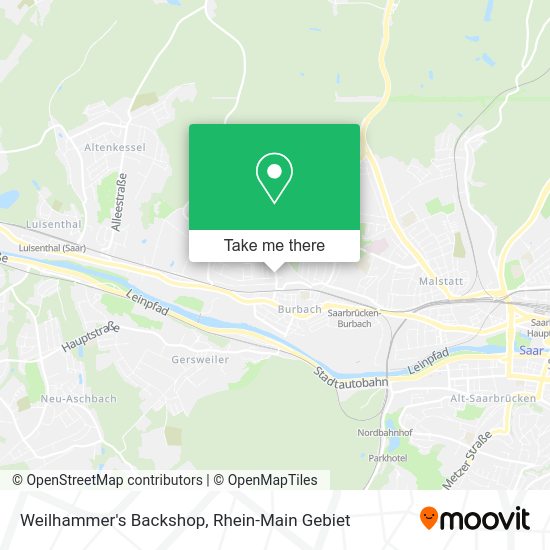Карта Weilhammer's Backshop