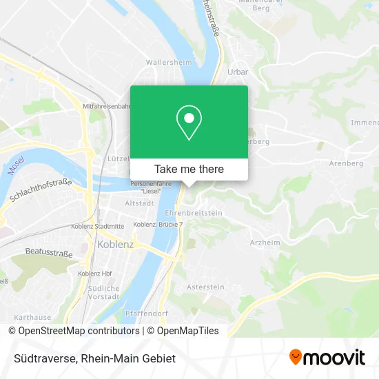 Карта Südtraverse