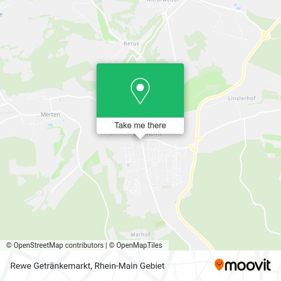 Карта Rewe Getränkemarkt