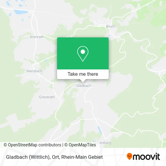 Карта Gladbach (Wittlich), Ort