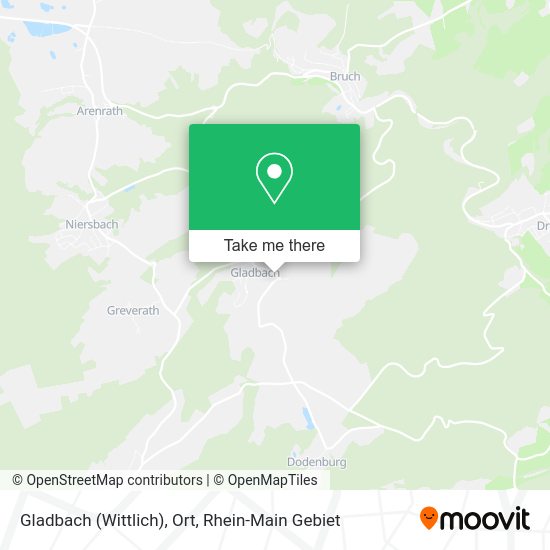 Карта Gladbach (Wittlich), Ort