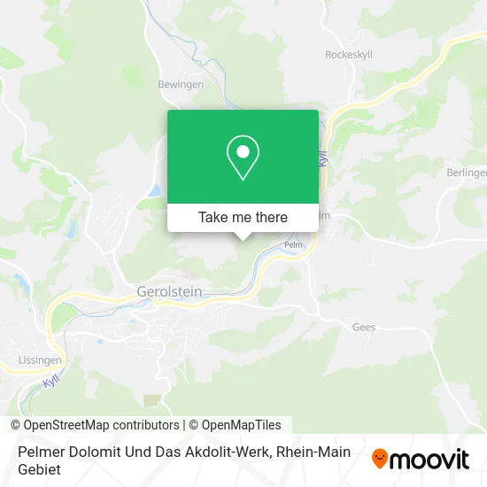 Карта Pelmer Dolomit Und Das Akdolit-Werk